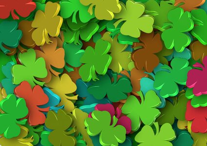 Background lucky charm vierblättrig. Free illustration for personal and commercial use.