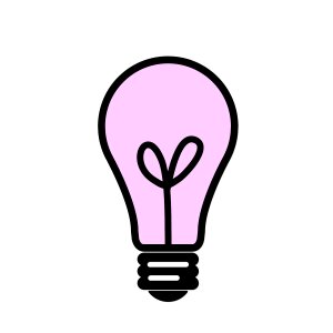 Light light bulb innovation. Free illustration for personal and commercial use.