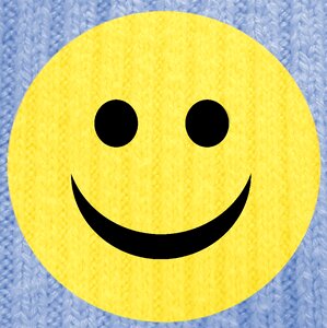 Smiley blue sky. Free illustration for personal and commercial use.
