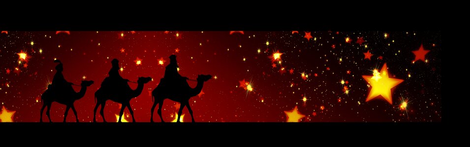 Three kings bethlehem. Free illustration for personal and commercial use.