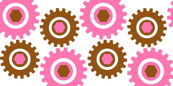 Gears and cogs engineering gear. Free illustration for personal and commercial use.