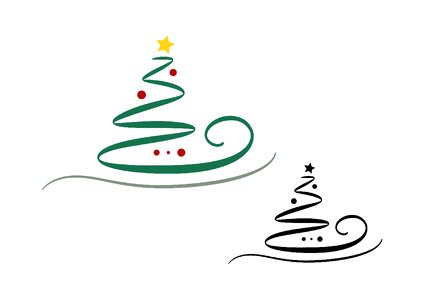 Festival christmas tree advent. Free illustration for personal and commercial use.