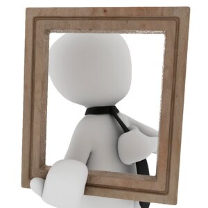 Tie picture frame photo. Free illustration for personal and commercial use.