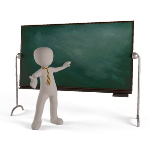 Board education teaching. Free illustration for personal and commercial use.