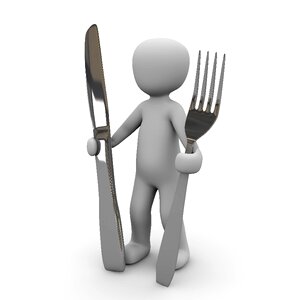 Good appetite cutlery. Free illustration for personal and commercial use.