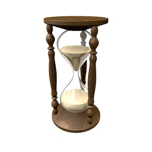 Clock sand egg timer. Free illustration for personal and commercial use.