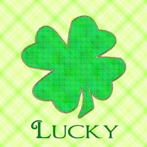 4 leaf clover green irish. Free illustration for personal and commercial use.
