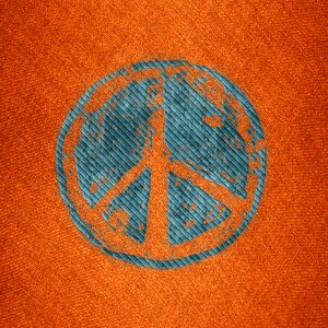 Symbol hippie vintage. Free illustration for personal and commercial use.