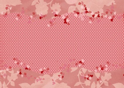 Romantic design pattern. Free illustration for personal and commercial use.