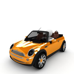 Top drive cabriolet. Free illustration for personal and commercial use.