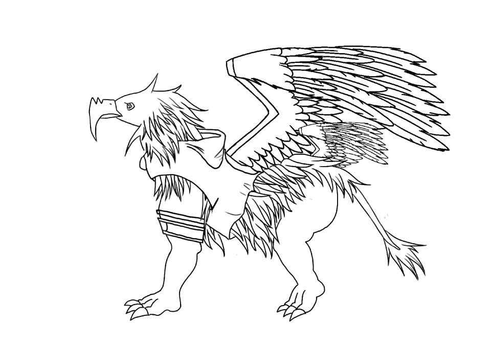 Wings legendary creature lion eagle. Free illustration for personal and commercial use.