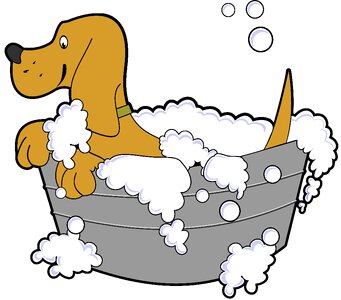 Tub pet soap. Free illustration for personal and commercial use.