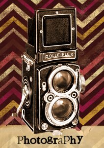 Antique photographer professional. Free illustration for personal and commercial use.