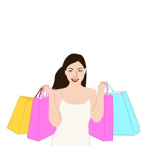 Shop retail price. Free illustration for personal and commercial use.