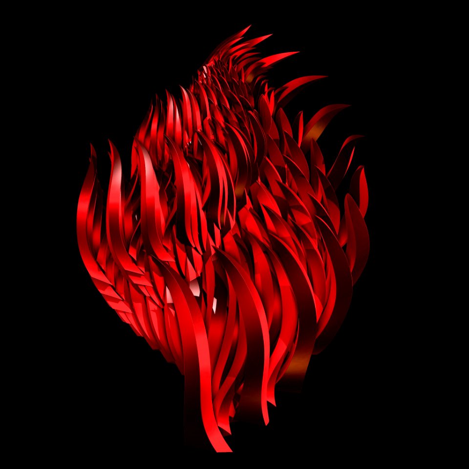 Hot art black fire. Free illustration for personal and commercial use.