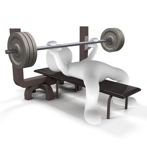 Fitness dumbbells sport. Free illustration for personal and commercial use.