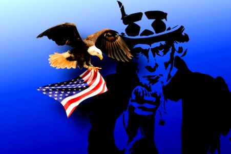 United states america uncle sam hat. Free illustration for personal and commercial use.