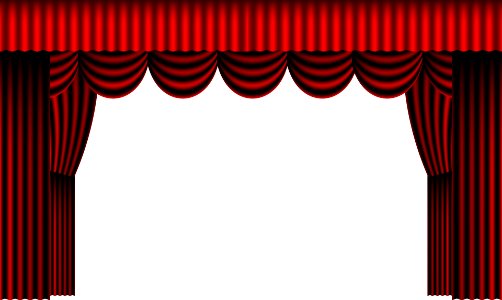 Stage drapes velvet. Free illustration for personal and commercial use.