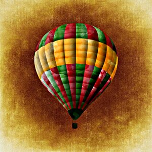 Hot air balloon drive color. Free illustration for personal and commercial use.