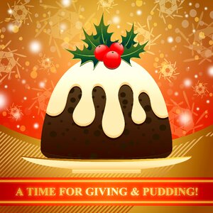 Pudding food holiday. Free illustration for personal and commercial use.