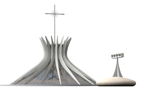 Architecture building church. Free illustration for personal and commercial use.