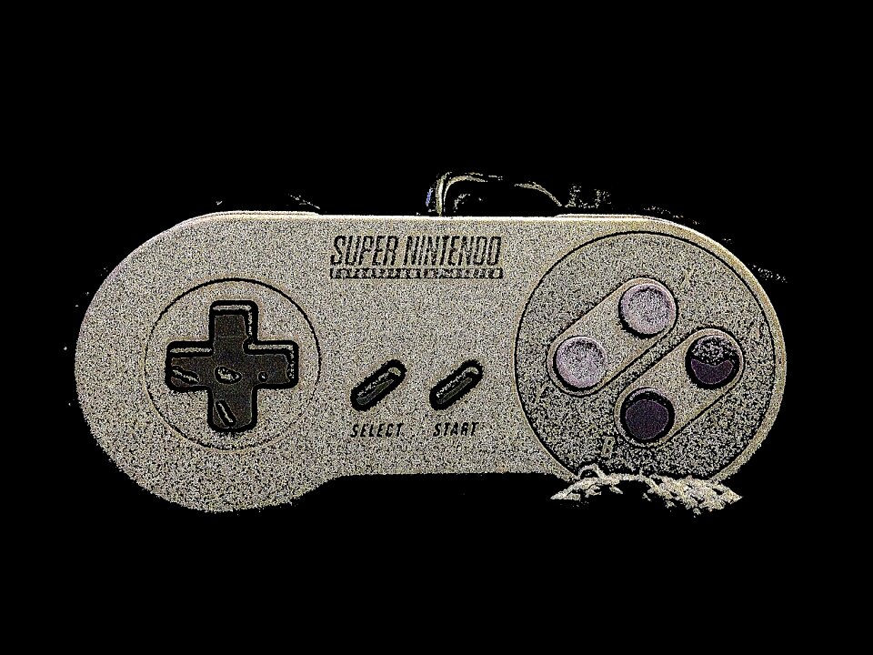 Entertainment gamepad videogame. Free illustration for personal and commercial use.