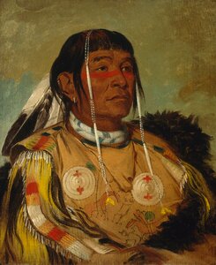 George catlin 1831 sha-co-pay. Free illustration for personal and commercial use.
