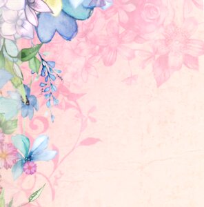 Scrapbook floral nature. Free illustration for personal and commercial use.