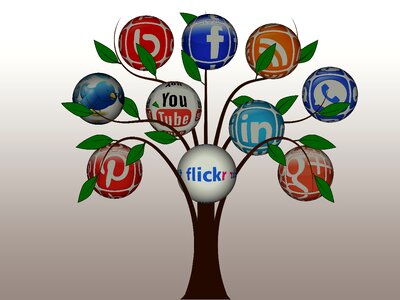 Internet network social. Free illustration for personal and commercial use.