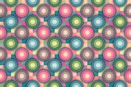 Circular square pattern. Free illustration for personal and commercial use.