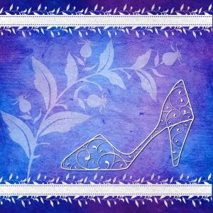 Blue shoe fashion. Free illustration for personal and commercial use.