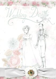 Card celebration wedding invitation. Free illustration for personal and commercial use.