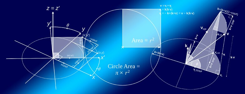 School mathematical calculation. Free illustration for personal and commercial use.