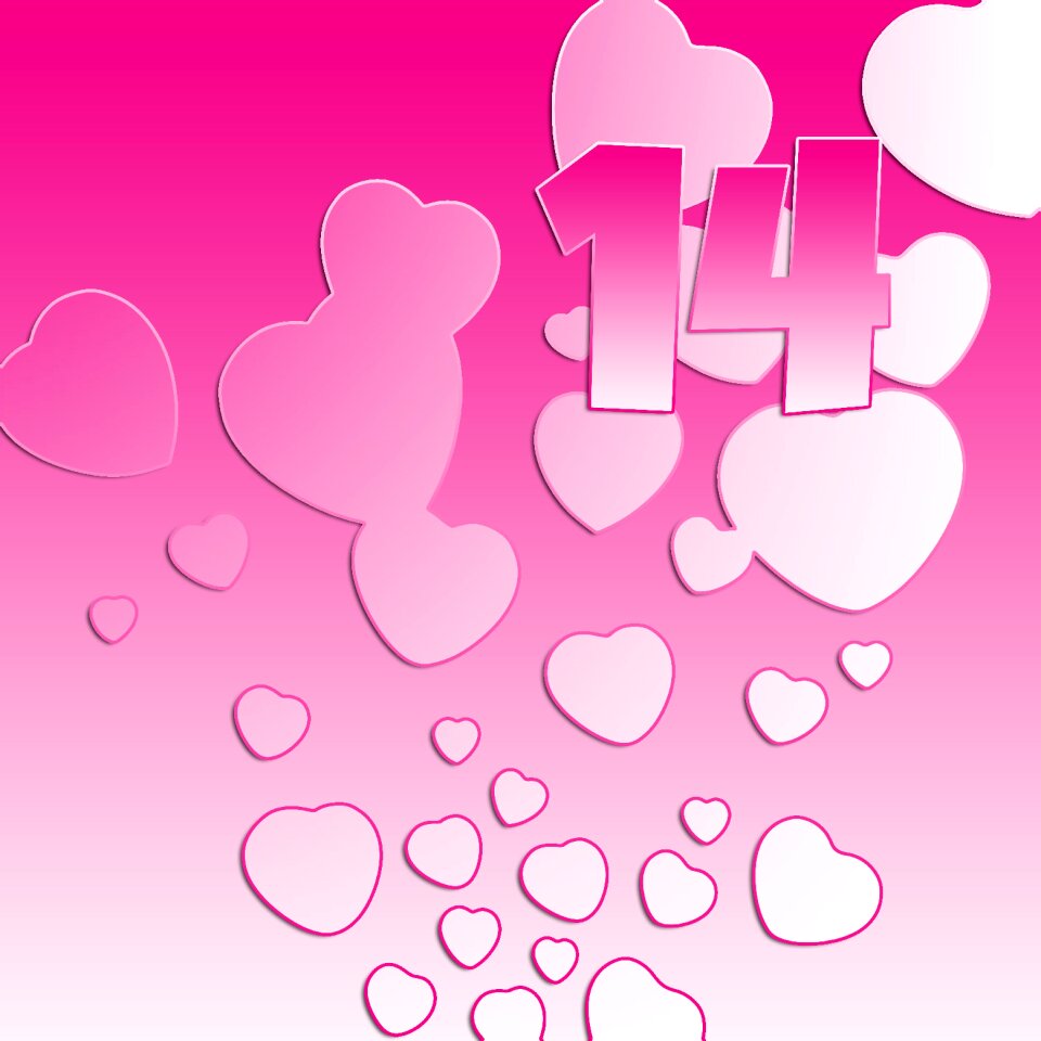 February love valentine's day. Free illustration for personal and commercial use.