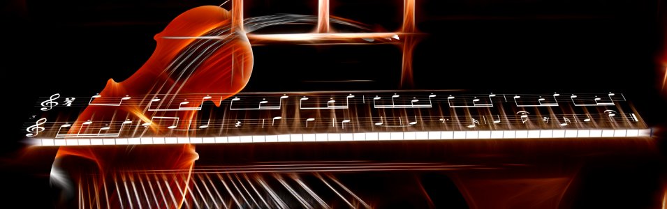 Piano keys music. Free illustration for personal and commercial use.