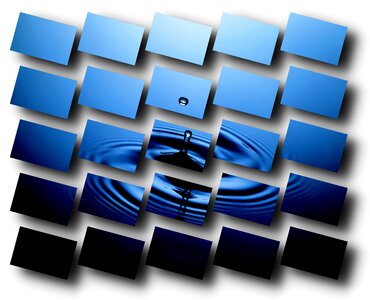 Mosaic blue clean. Free illustration for personal and commercial use.