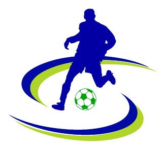 Logo design football. Free illustration for personal and commercial use.