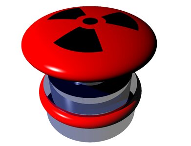 Nuclear radioactive sign. Free illustration for personal and commercial use.