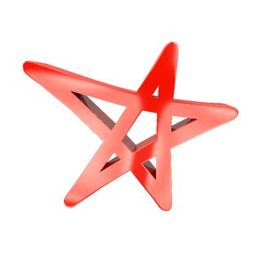 Characters 3d star. Free illustration for personal and commercial use.