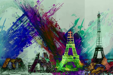 France europe landmarks. Free illustration for personal and commercial use.