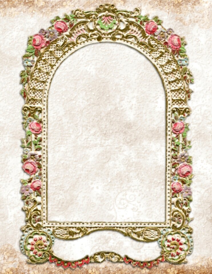 Gold decoration romantic. Free illustration for personal and commercial use.
