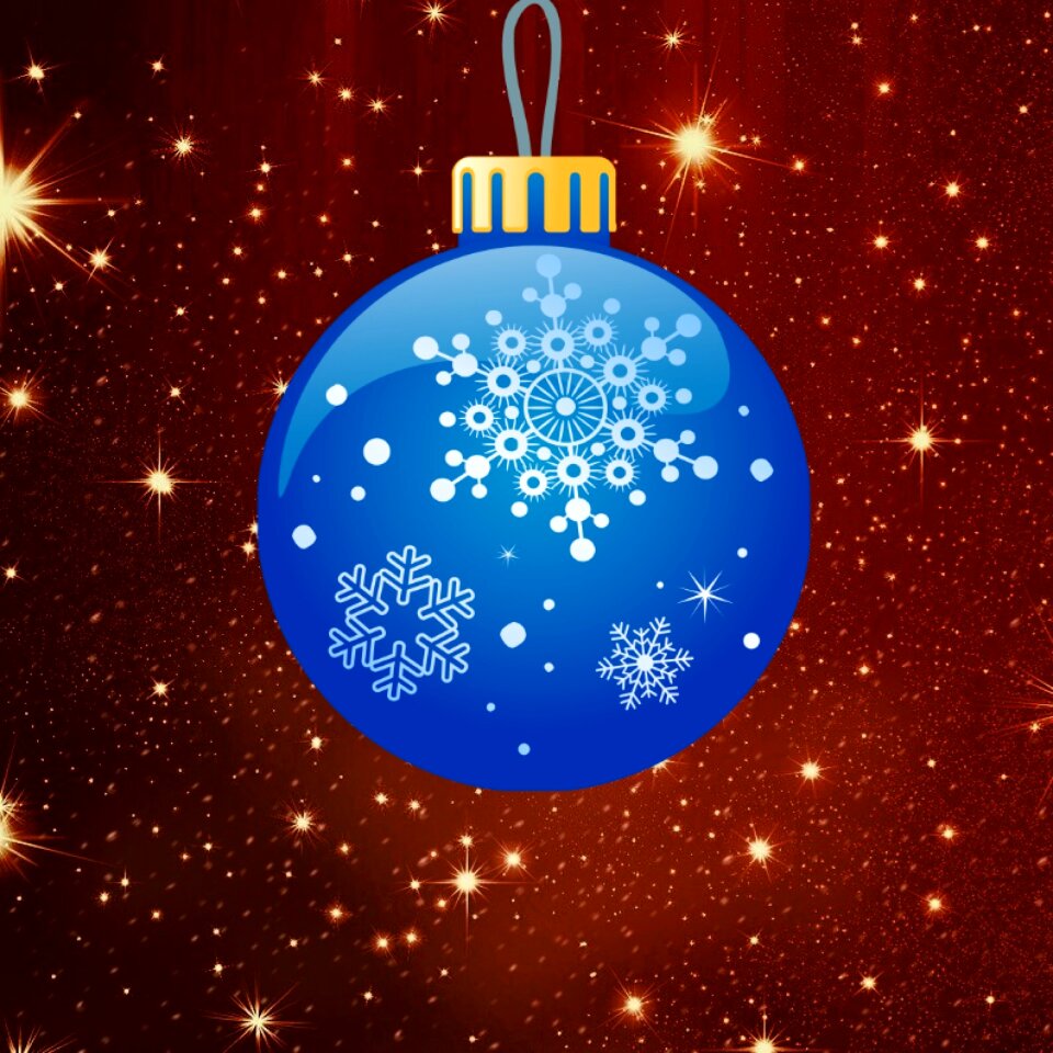 Weihnachtsbaumschmuck christmas tree ball sparkle. Free illustration for personal and commercial use.
