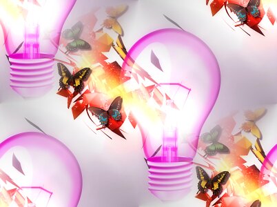 Digital light lamp. Free illustration for personal and commercial use.