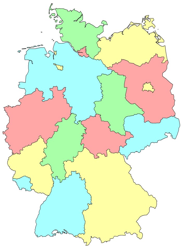 Germany all provinces Free illustrations. Free illustration for personal and commercial use.