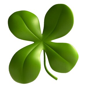 Lucky clover four leaf clover vierblättrig. Free illustration for personal and commercial use.