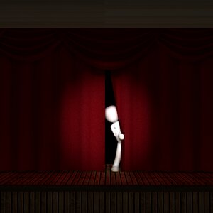 Show curtain red. Free illustration for personal and commercial use.
