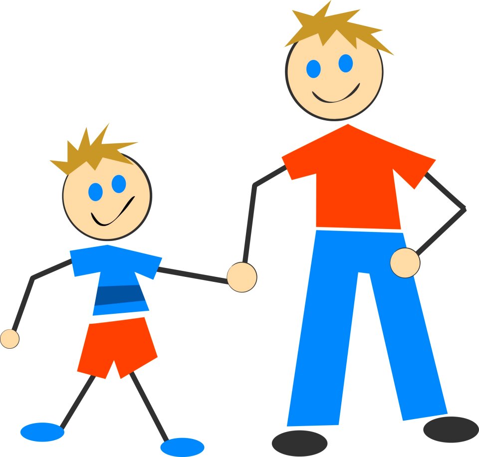 Family parent single parent. Free illustration for personal and commercial use.