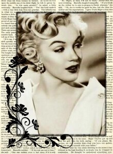 Marilyn monroe legend. Free illustration for personal and commercial use.