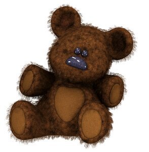 Teddy cartoon bear. Free illustration for personal and commercial use.