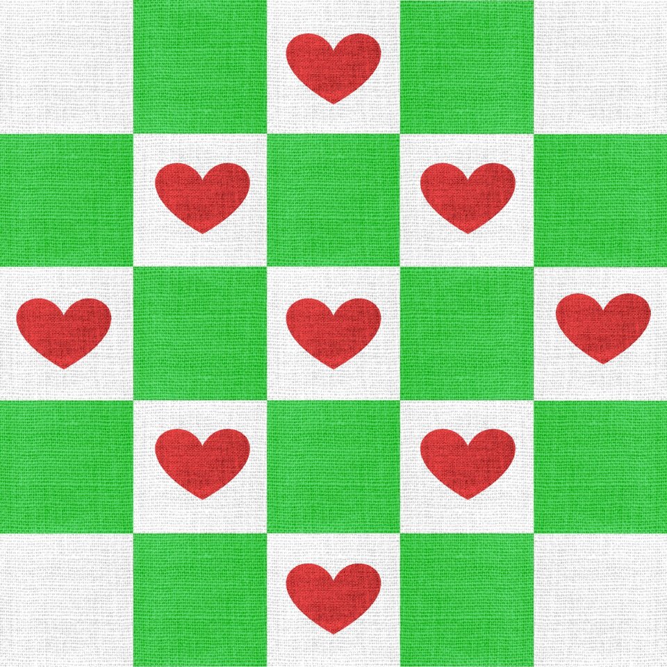 Checkerboard green grey. Free illustration for personal and commercial use.